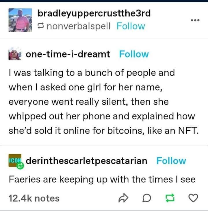 Faeries are up-to-date with their bullshit