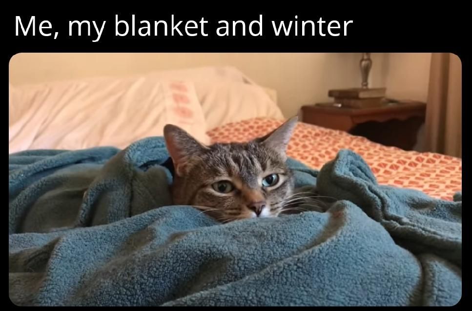 Me, my blanket and winter