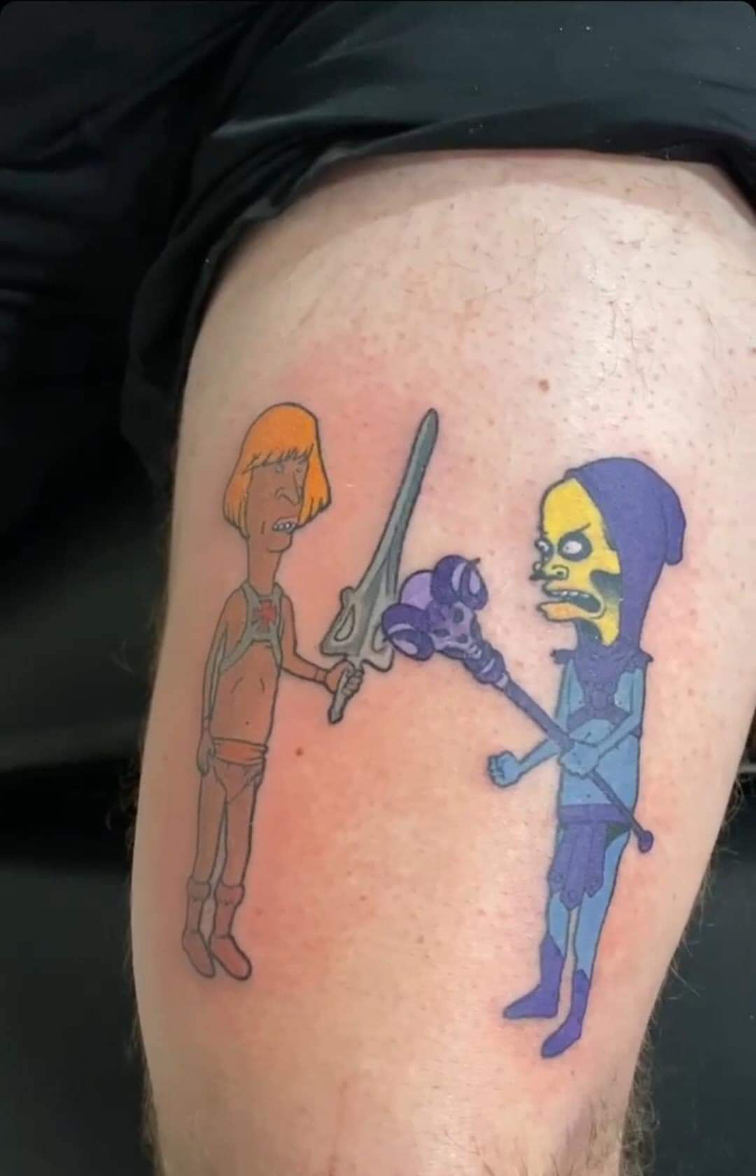 This Beavis and Butthead tattoo