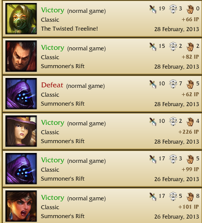 Just an average day on League for me..