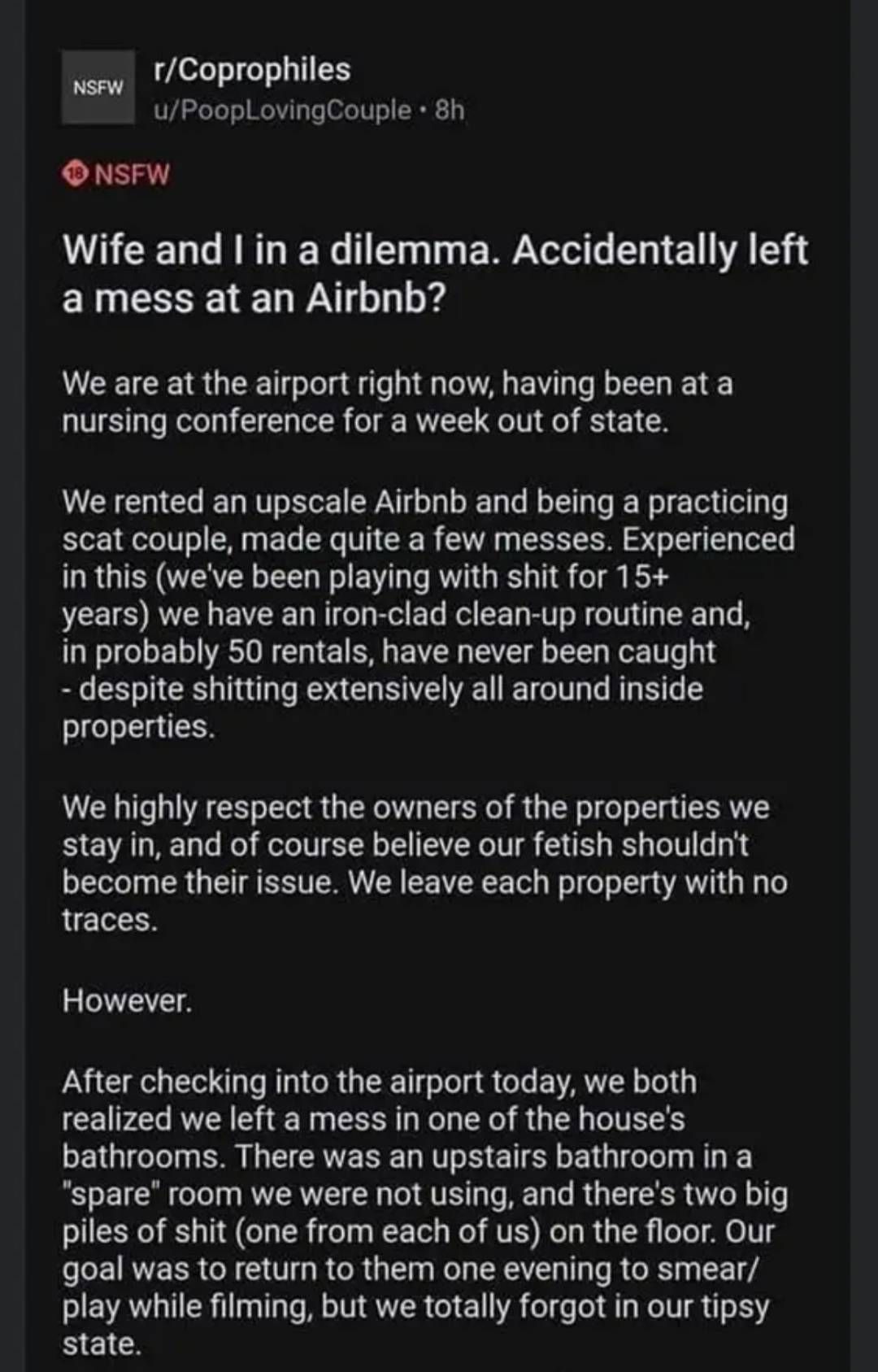 Sh*tty airbnb guests