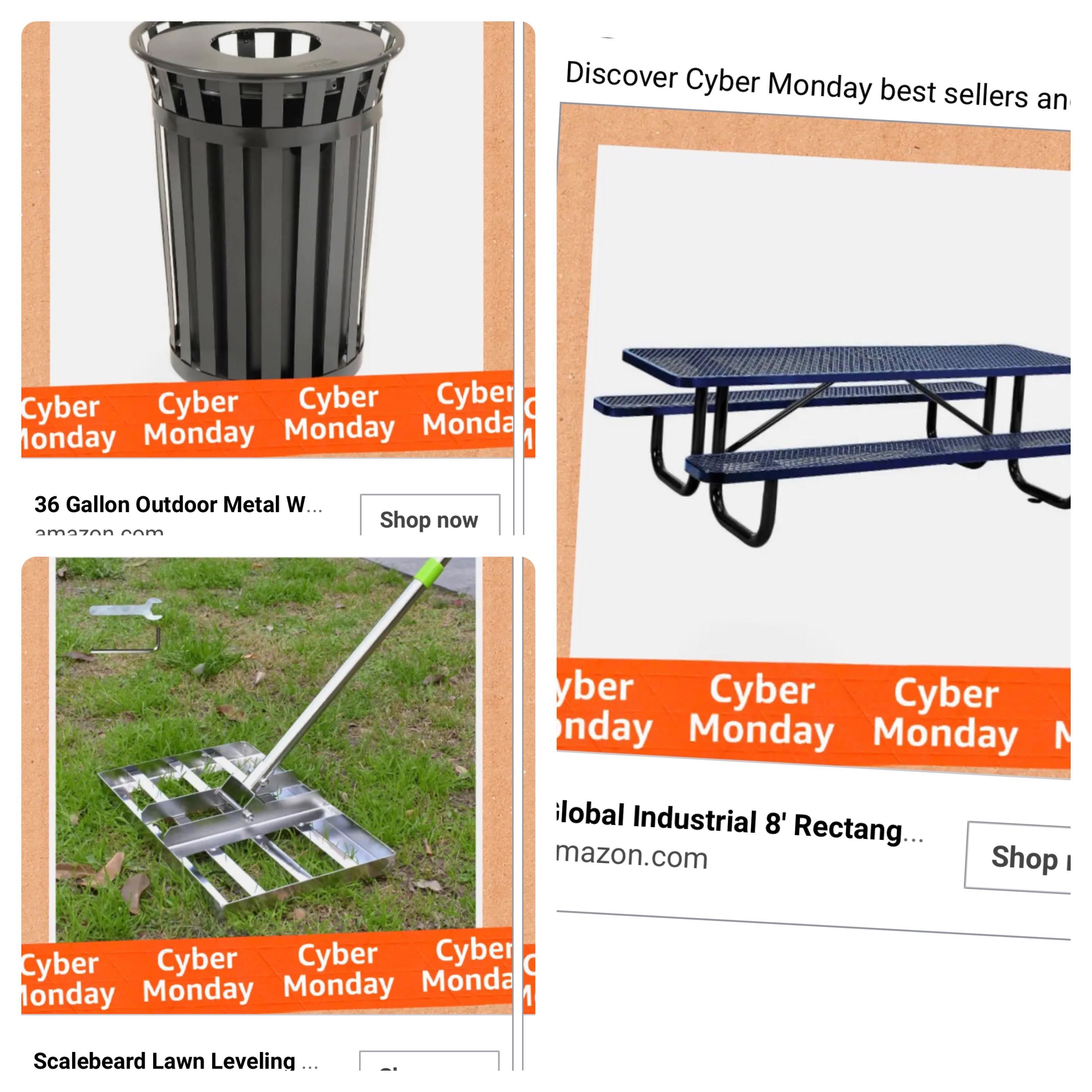 Amazon thinks I own a municipal park and wants me to buy it something nice on Monday.