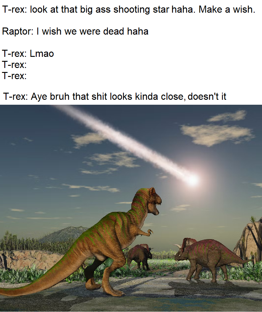 Final words before extinction