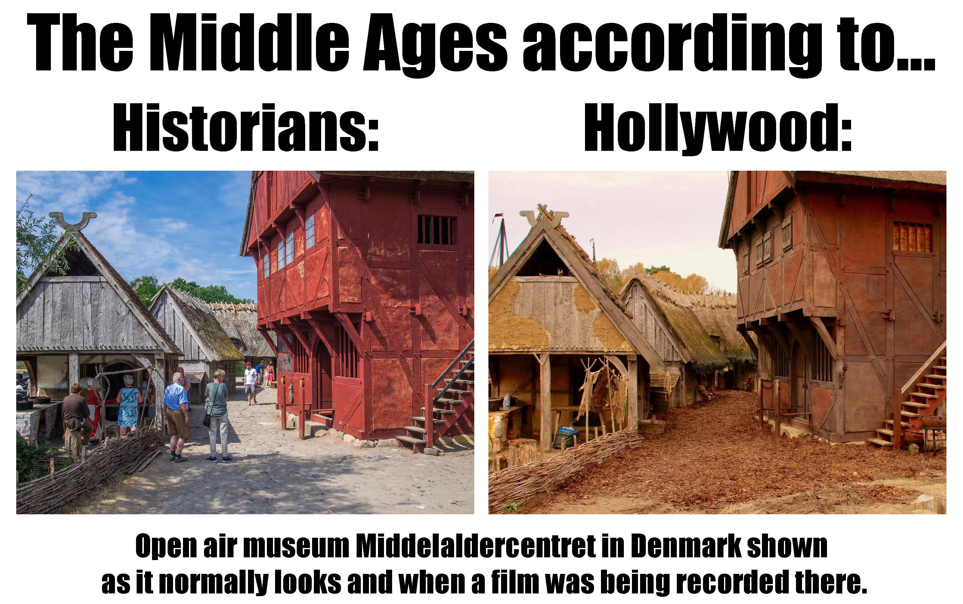 The Middle Ages according to historians VS the Middle Ages according to Hollywood