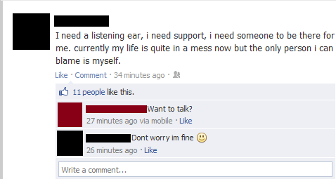 Attention seeking at its finest.