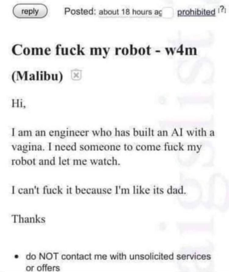 First robot with vagina