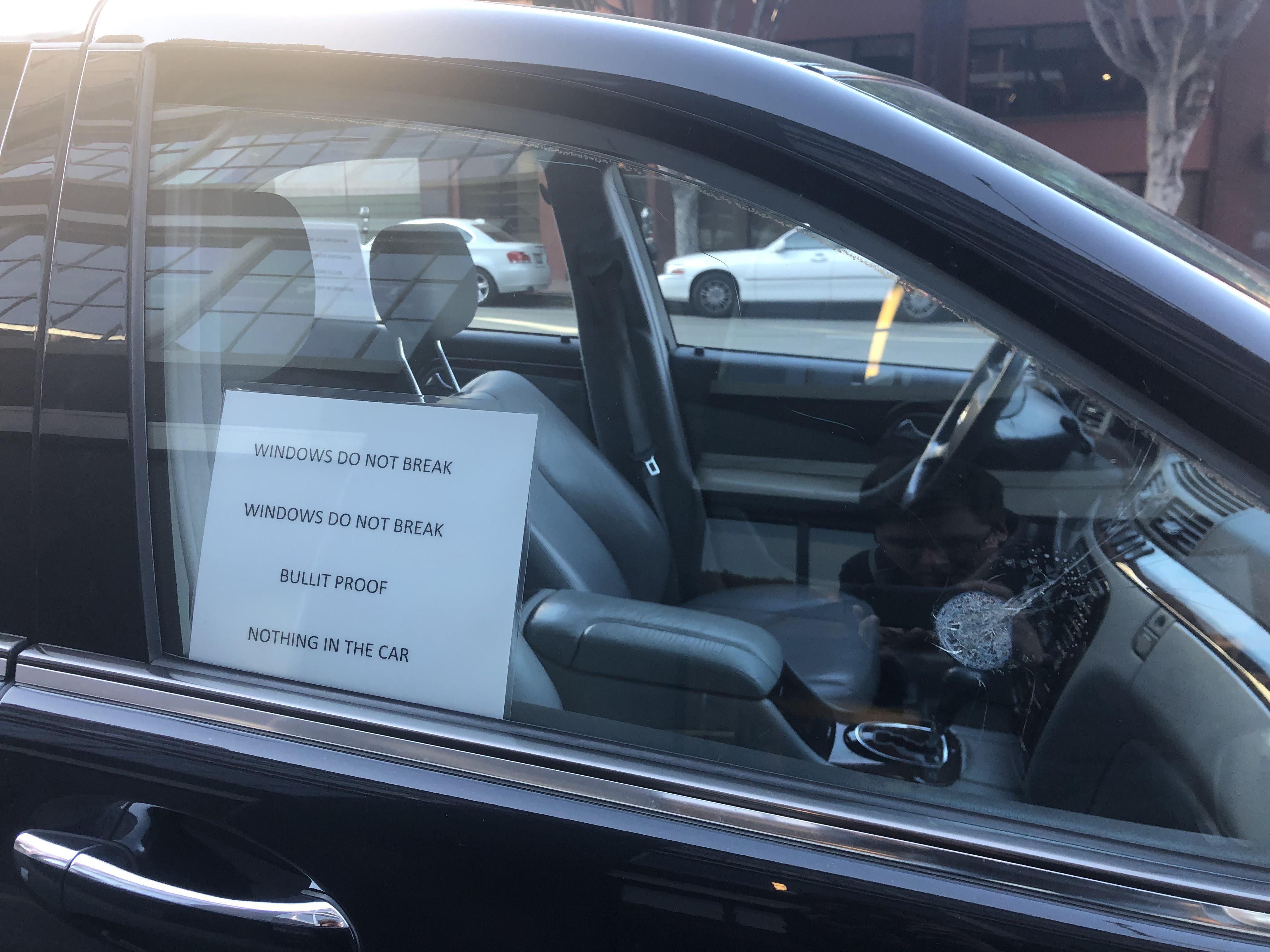 Car parked in San Francisco being put to the test.
