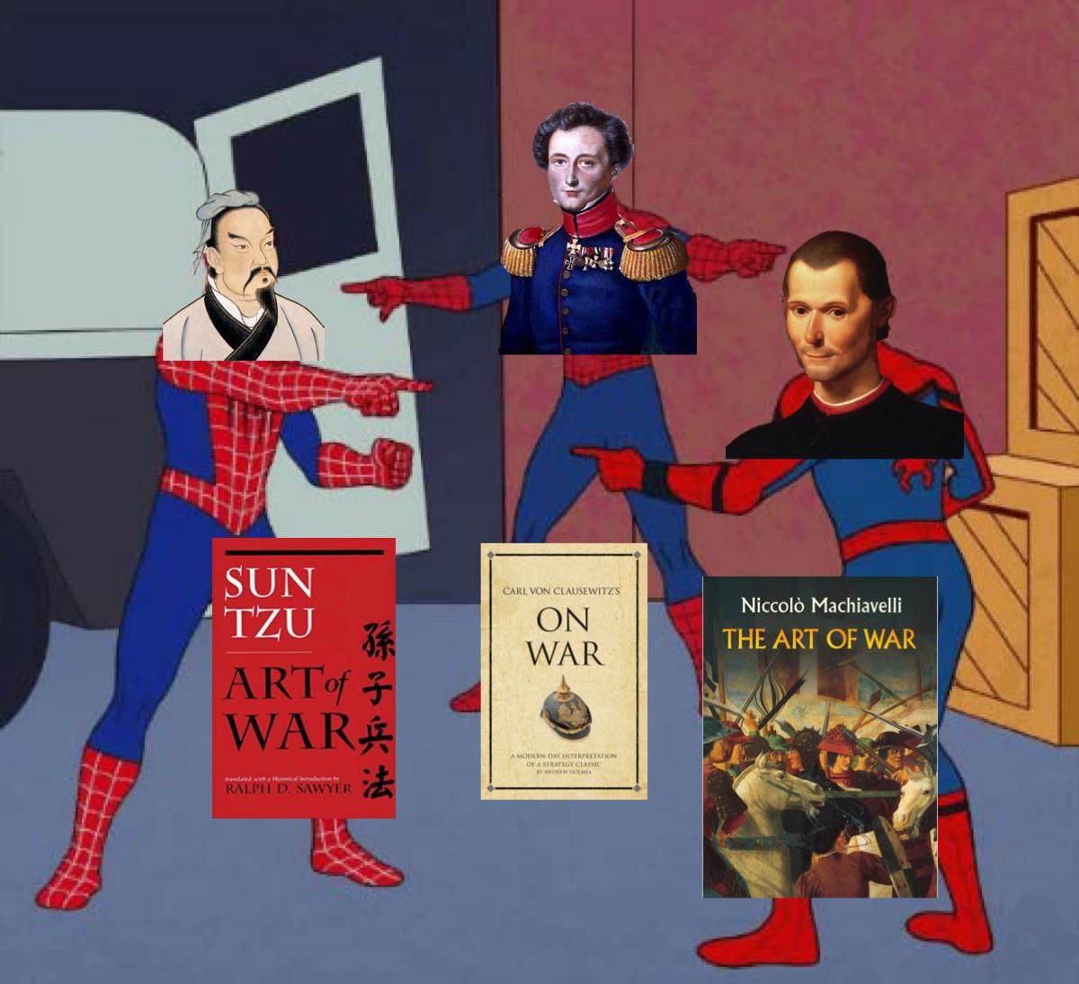 How many books about war and art are there?
