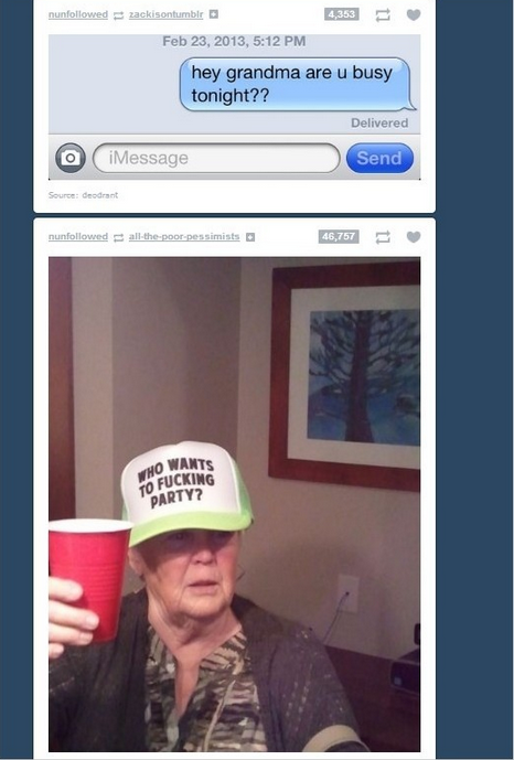 Grandma is never too busy to party