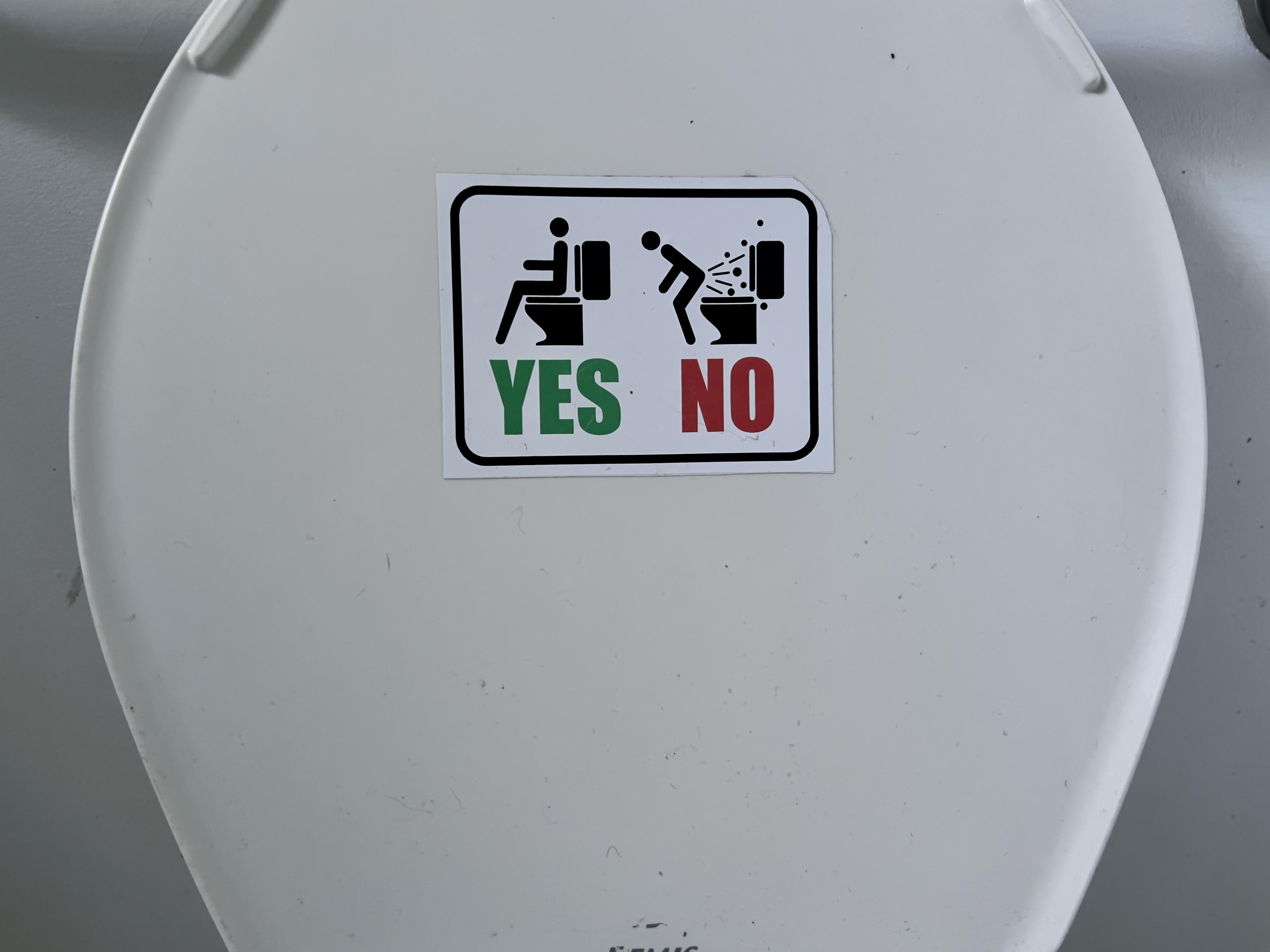 found on a toilet lid - don’t even want to know what’s been happening here