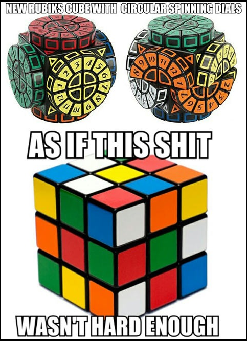 Rubix Cube with circular numbered dials... NOPE!
