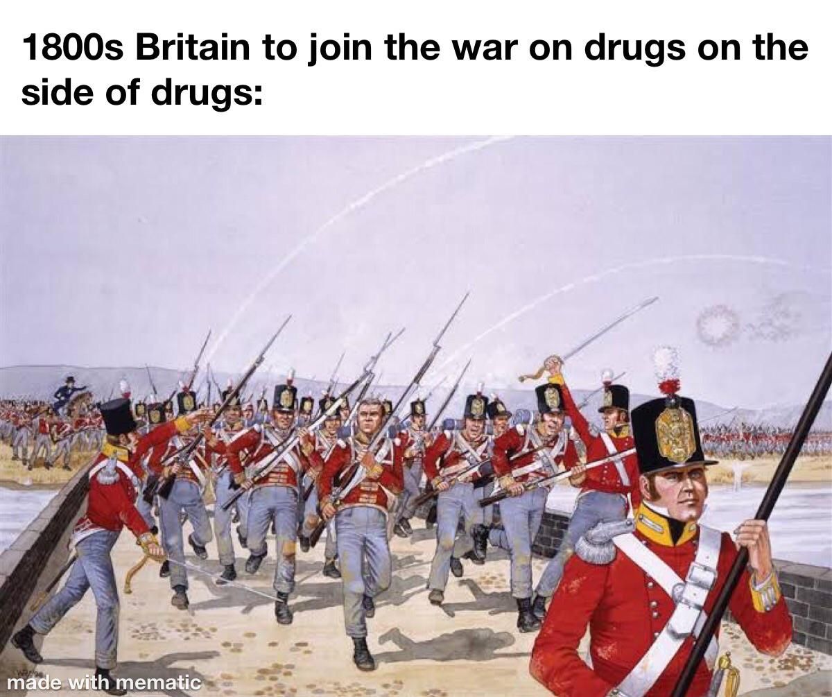 The opium wars aren’t talked about enough to be honest