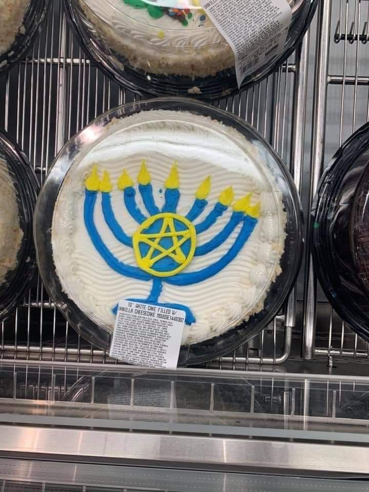 It's either a Texan Hanukkah or Kosher Paganism.
