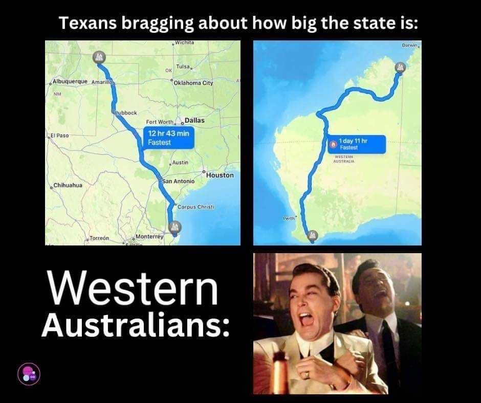 Both Alaska and Texas can fit into Western Australia