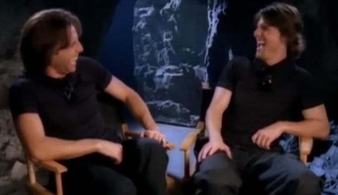 Tom Cruise laughing to himself about the idea of Shelly Miscavige escaping the Scientology compound, 2011