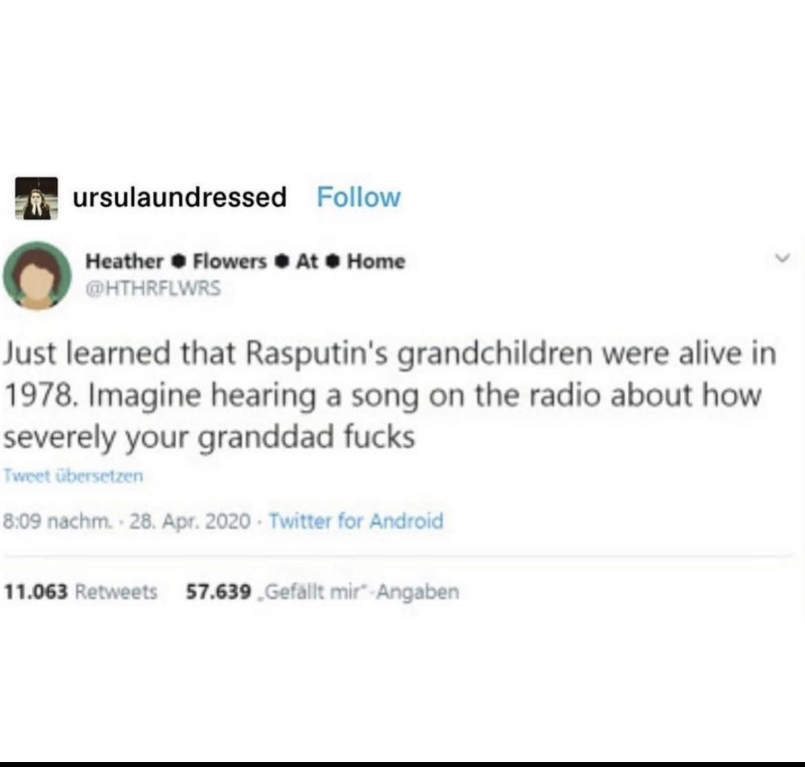 Ra, ra, Rasputin