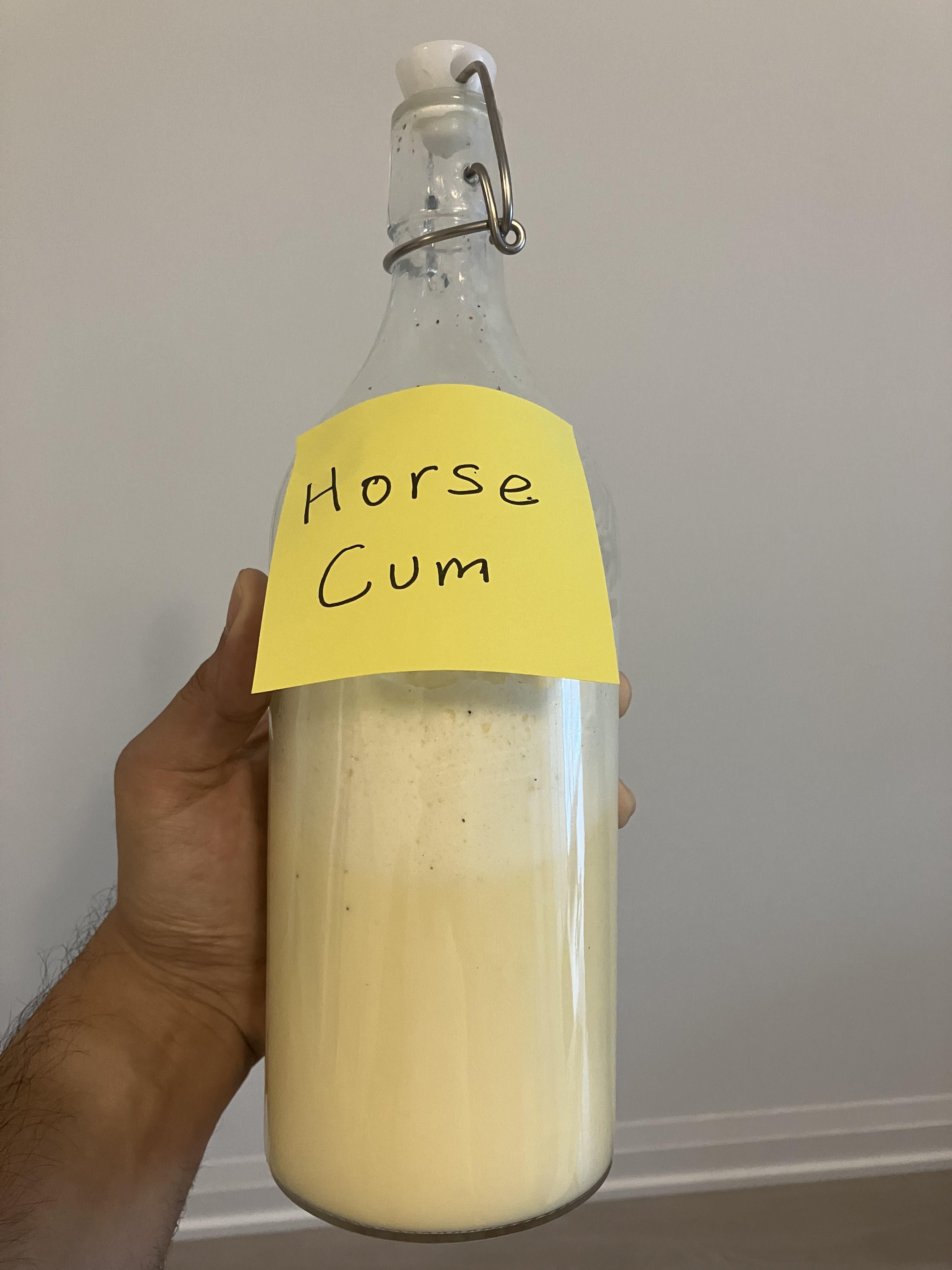 My friend is a veterinarian student and this is how he chooses to label his eggnog.