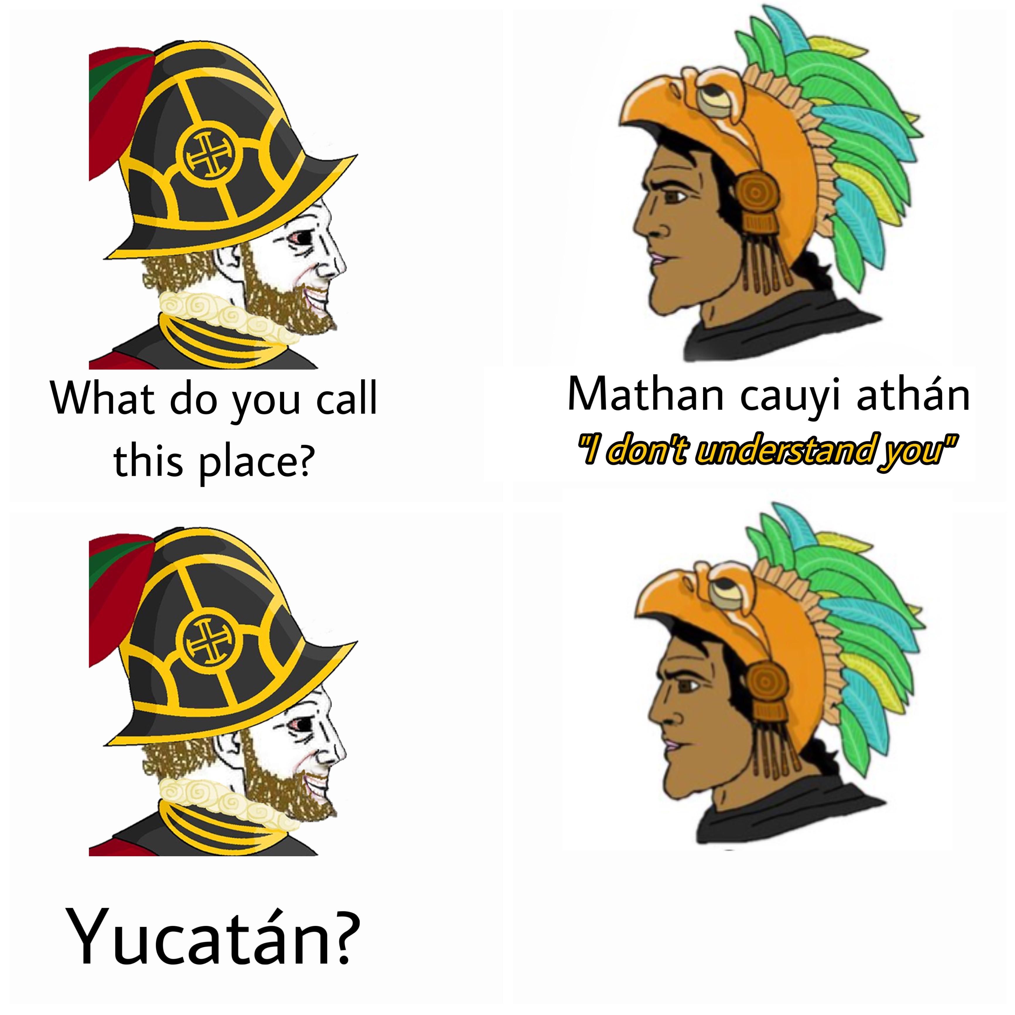 How the Spaniards named the Yucatán peninsula