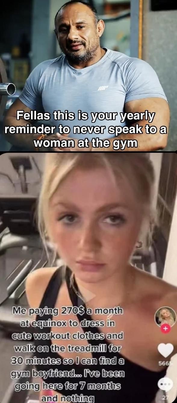 men vs. women at the gym