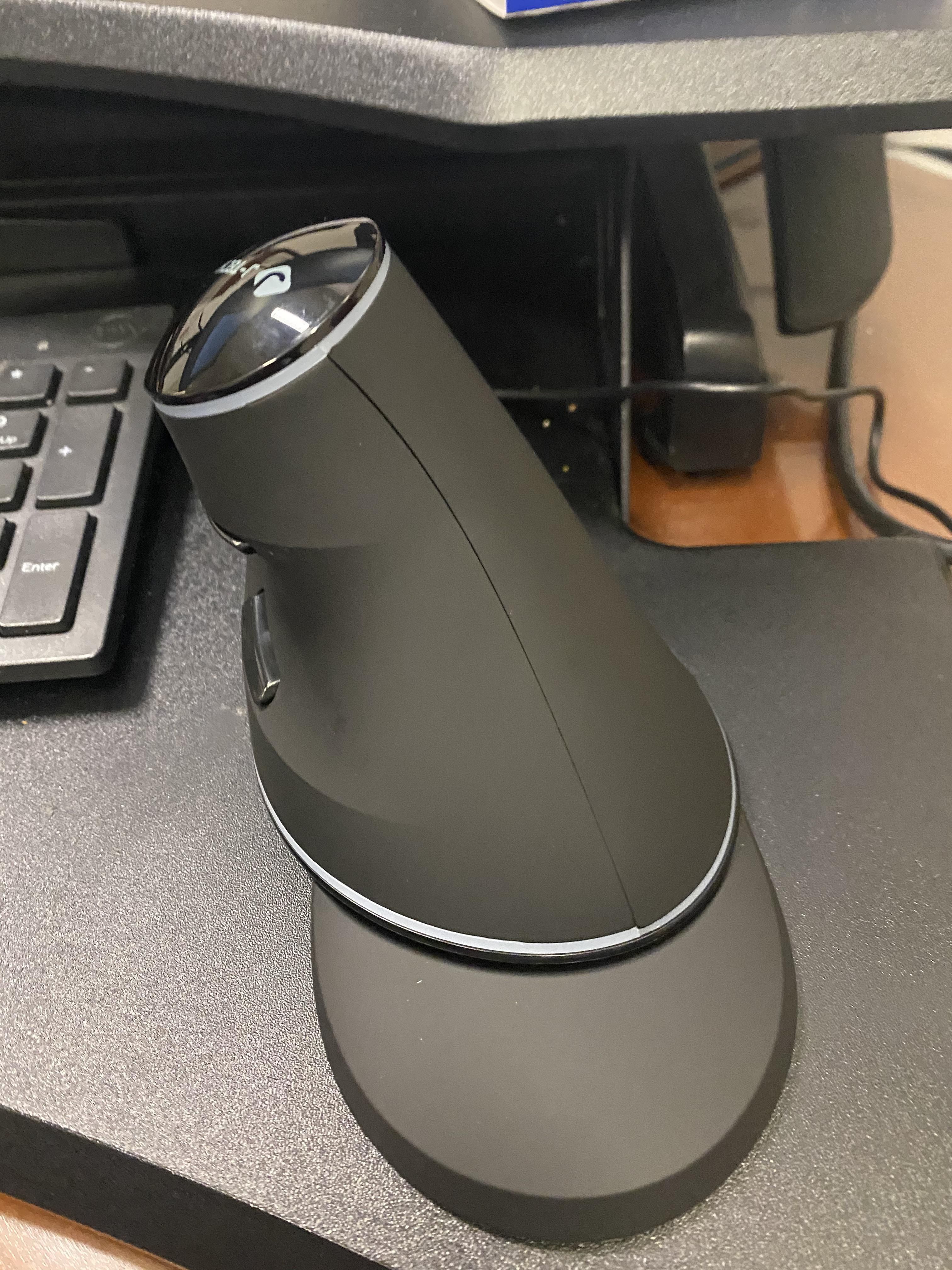 Bought this vertical mouse and my team is making fun of me that it’s too phallic.