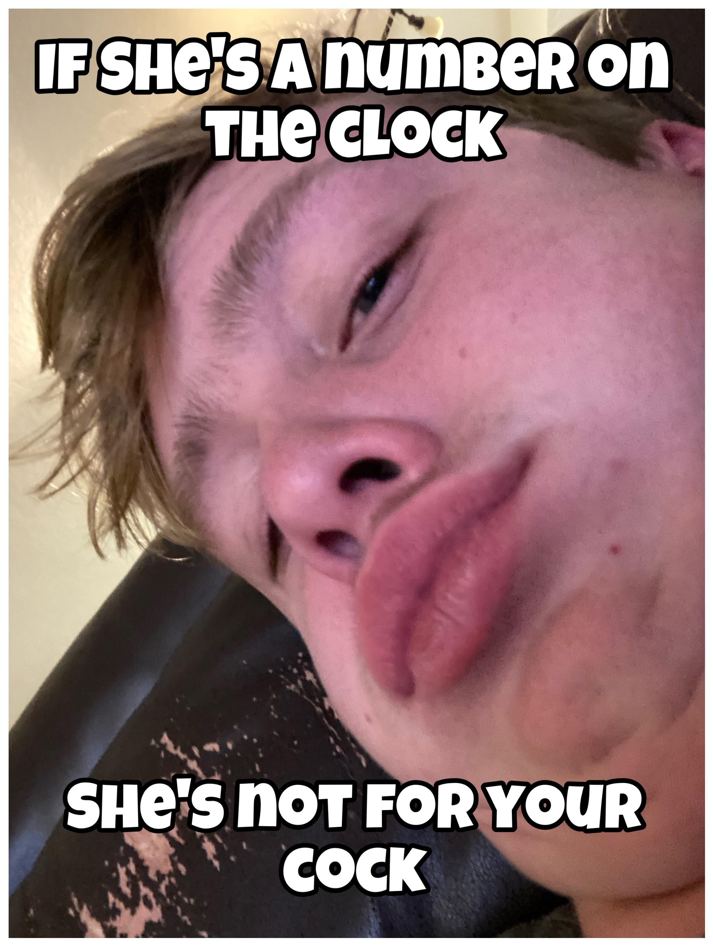 If she’s a number on the clock…