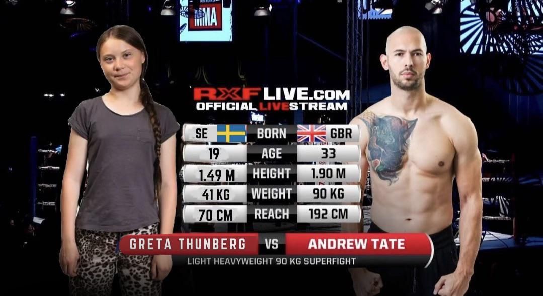 Andrew Tate’s debut fight, 14 April, 2007