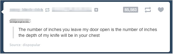 You've been warned