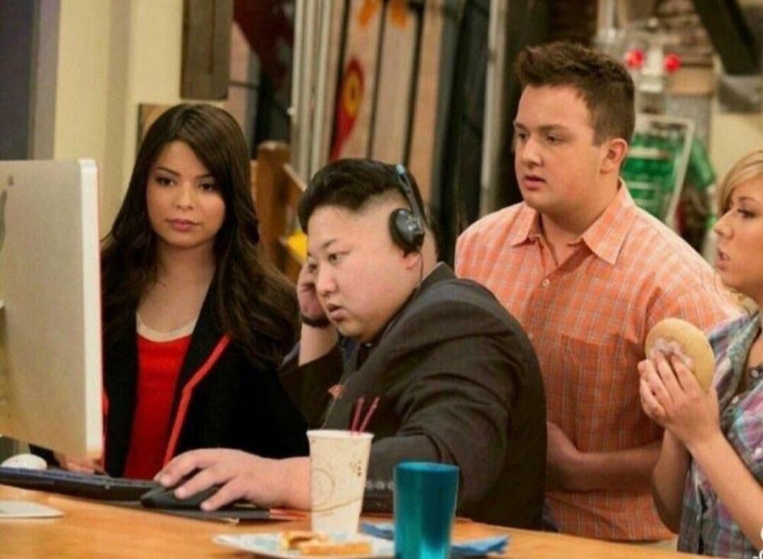 Kim Jong Un reviews his album 'Nuclear Rhymes" before dropping it in the American market, 2015