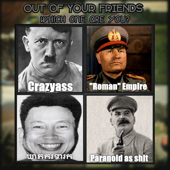 Out of your friends, which are you?