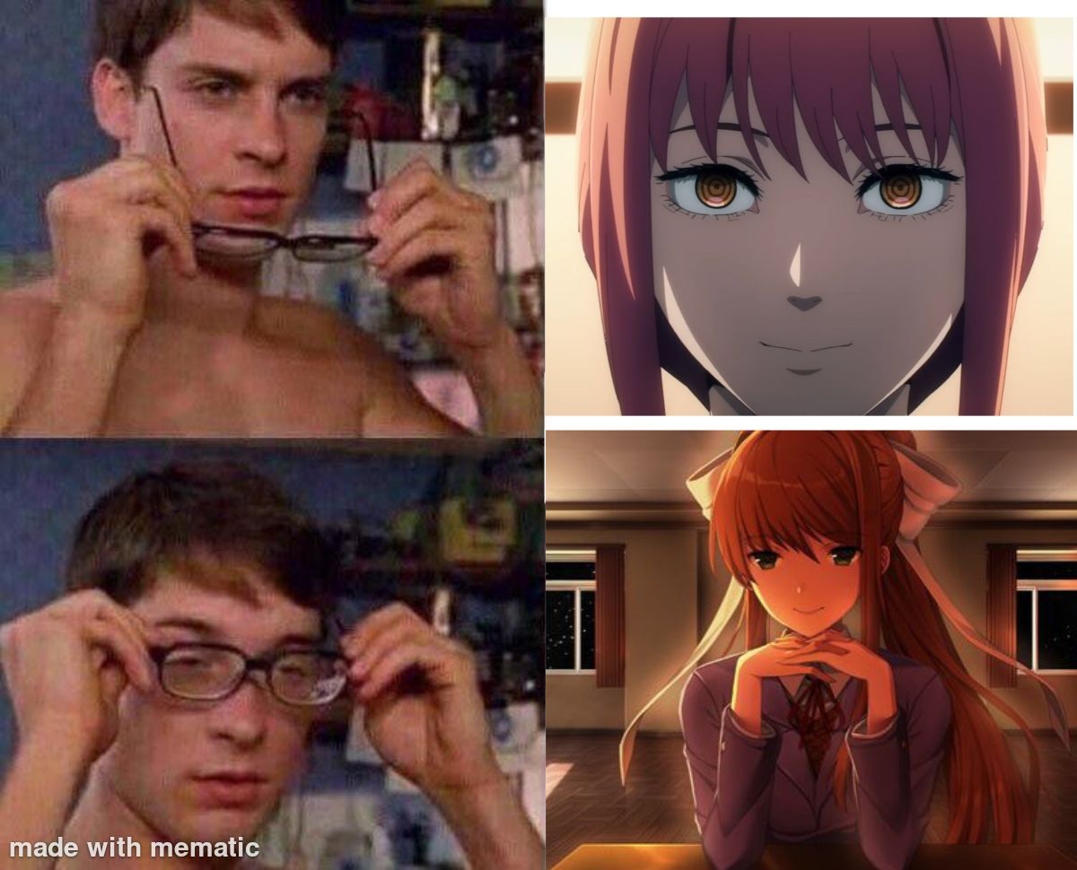 Monika is the high-school version of Makima