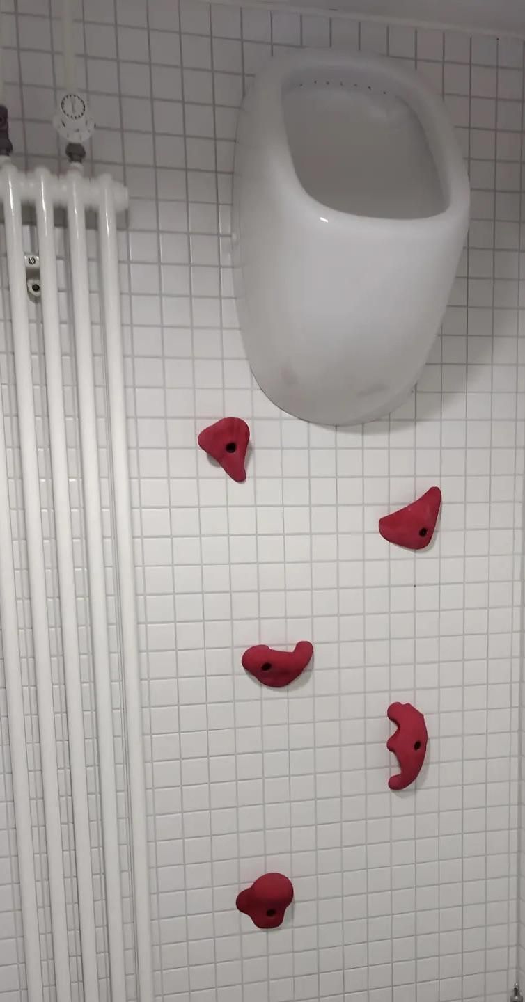 A urinal that you have to climb to use