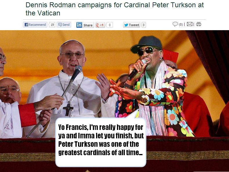 Cardinal Peter turkson, yeah.
