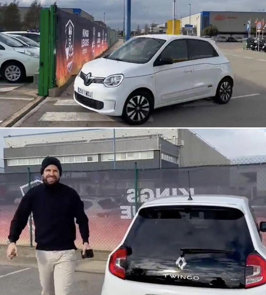 Days after ex- partner Shakira said, “You traded a Ferrari for a Twingo, you traded a Rolex for a Casio,” Gerard Piqué arrived at work driving a Twingo and wearing a Casio watch