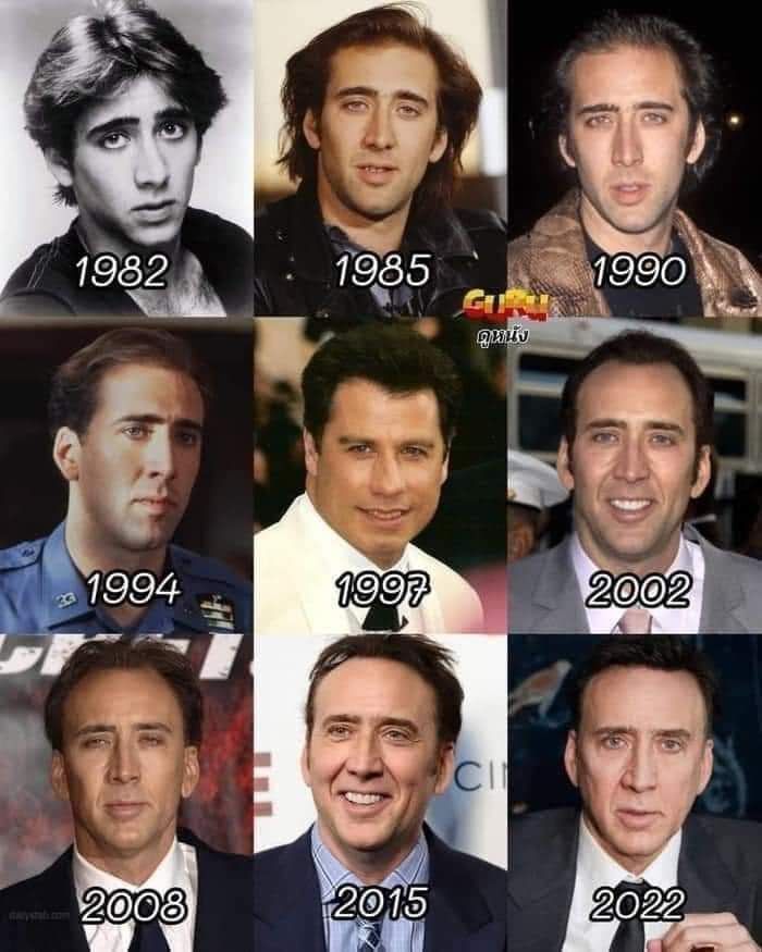Nicholas Cage through the years