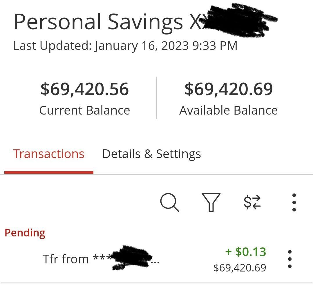 Of course I had to make my wife transfer 13 cents