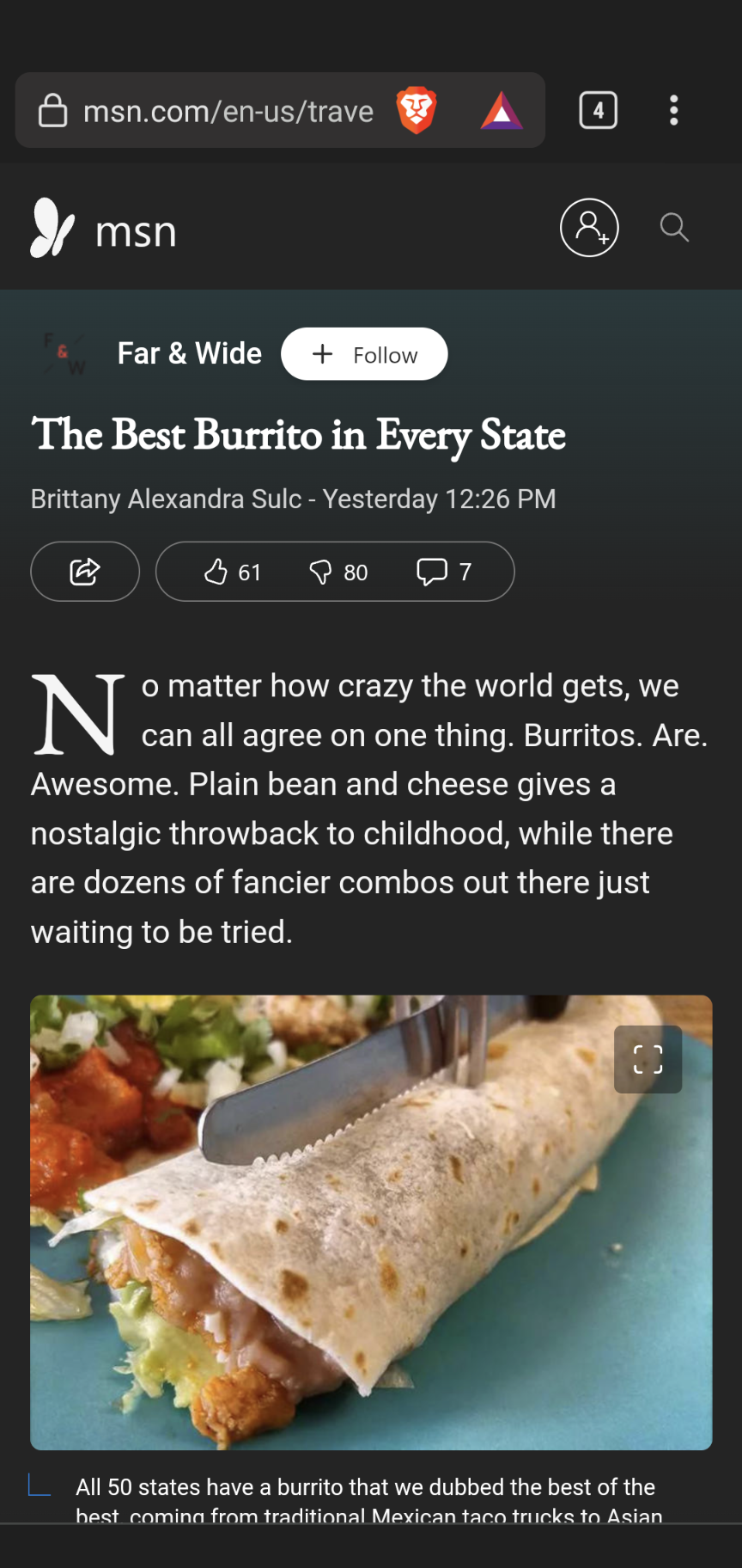 IS MSN trying to trigger burrito lovers?!
