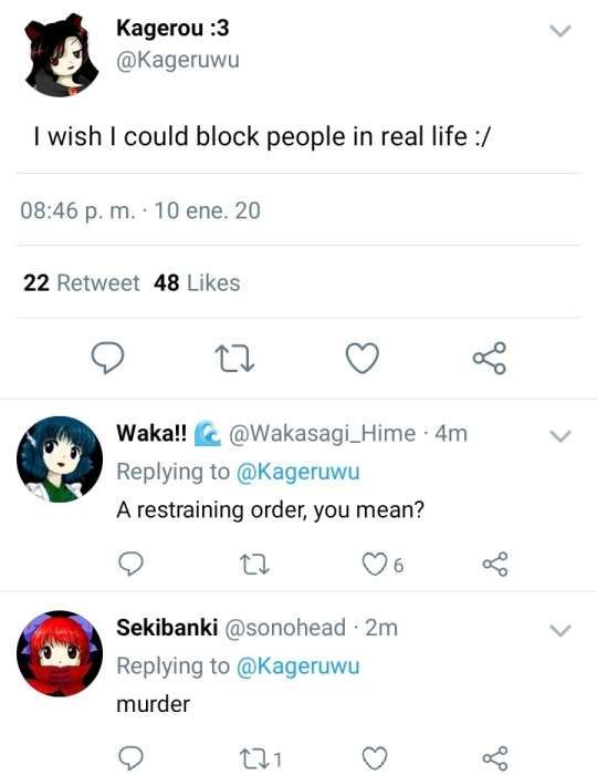 Block people