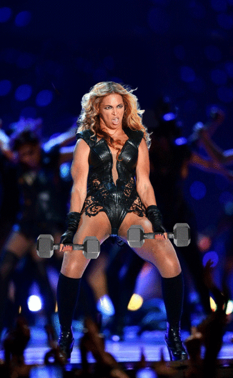 Just Beyonce doing some lifting :)