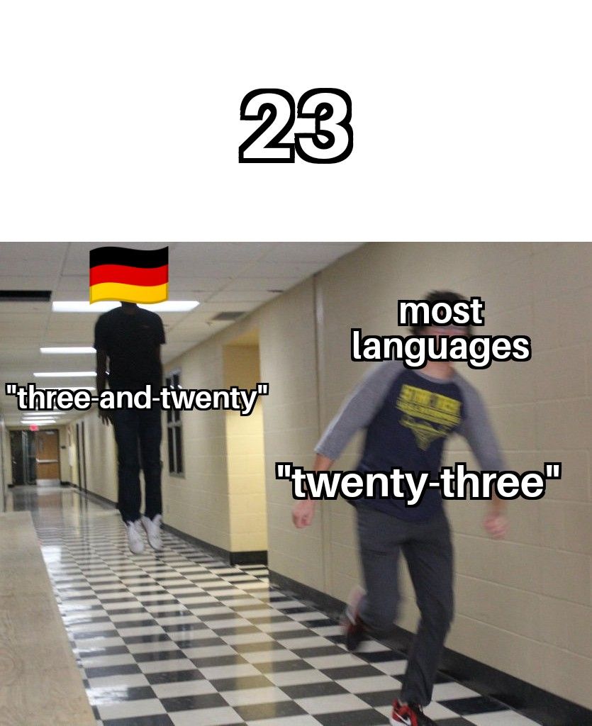 two-digit numbers in German are sometimes complicated