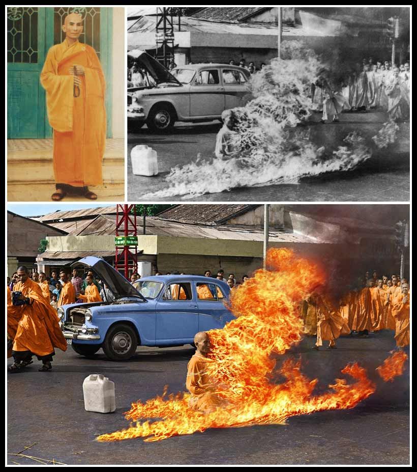 01.06.1963- Rage against the machine burns a monk for a fancy album cover