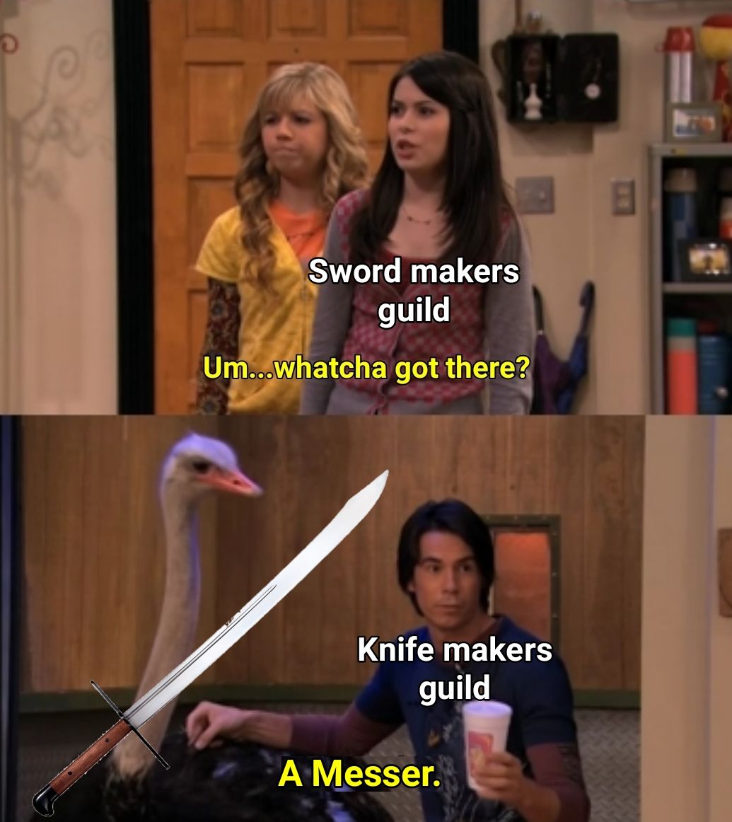 Sword build like a knife, capitalism I guess