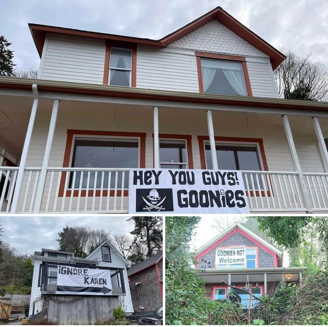 Somebody just bought the Goonies house in Astoria, Oregon, and wants fans to ignore the angry neighbor.