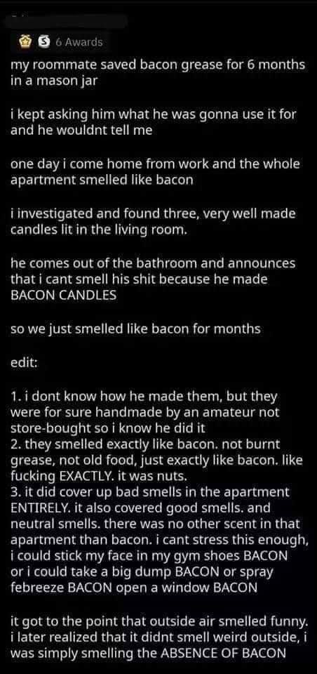 absence of bacon