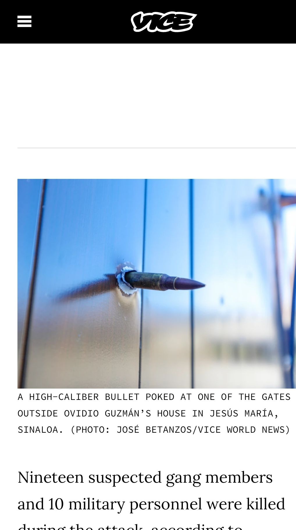 Umm, vice? That's not how bullets work