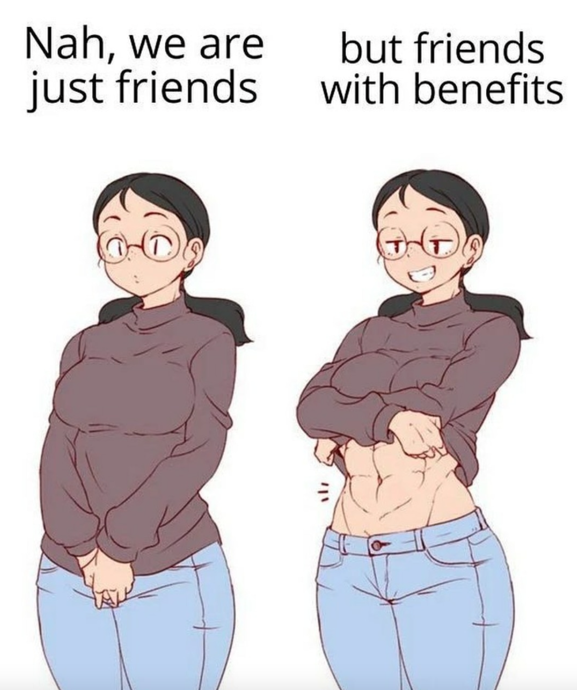 Muscle girls with glasses supremacy