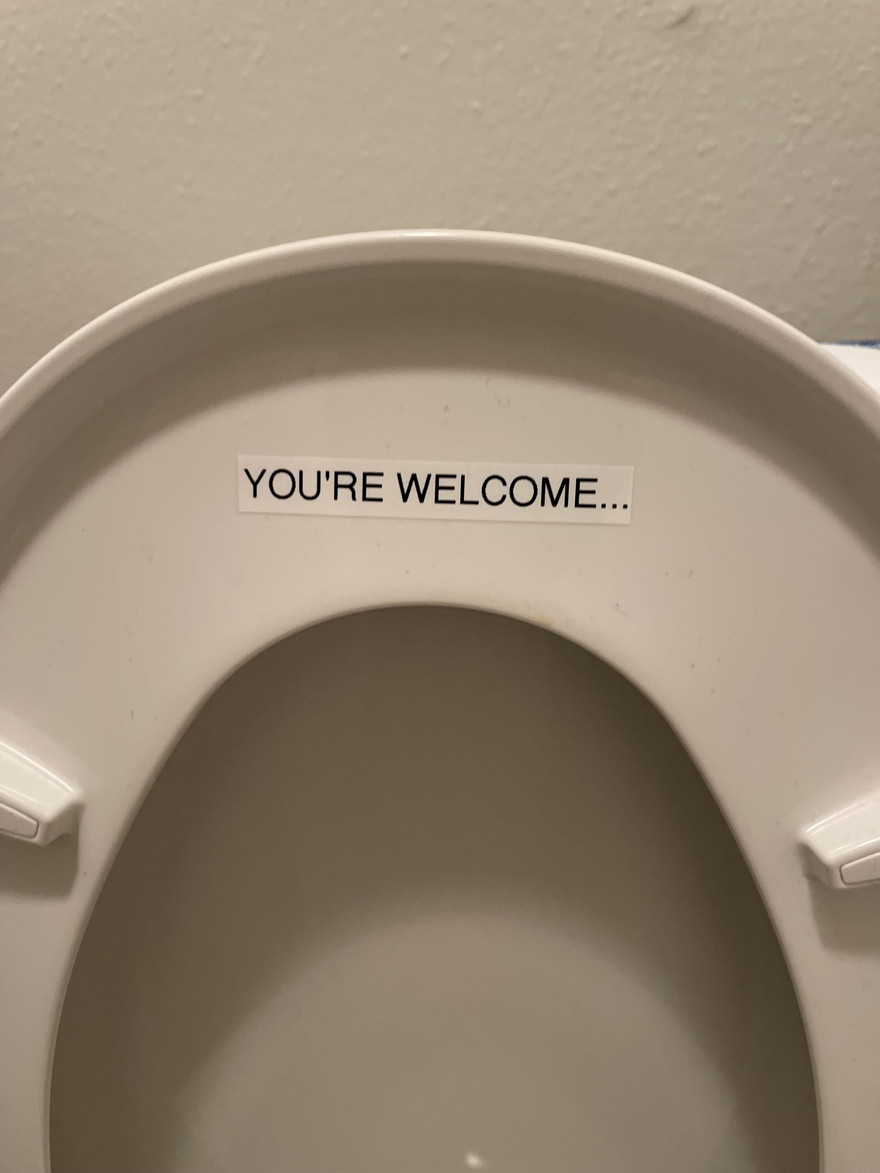 My gf complained of the toilet seat being up, and I told her she’s the minority in this household. This was her reply…