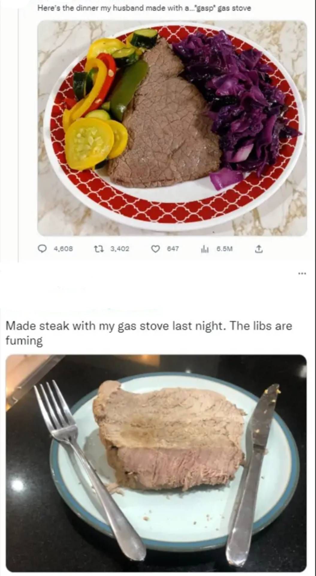 Poor steak didn't stand a chance against all those btus