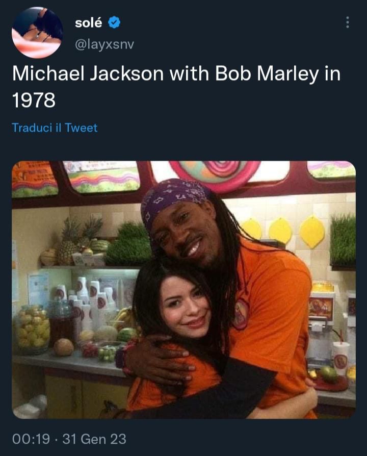 Michael Jackson and Bob Marley