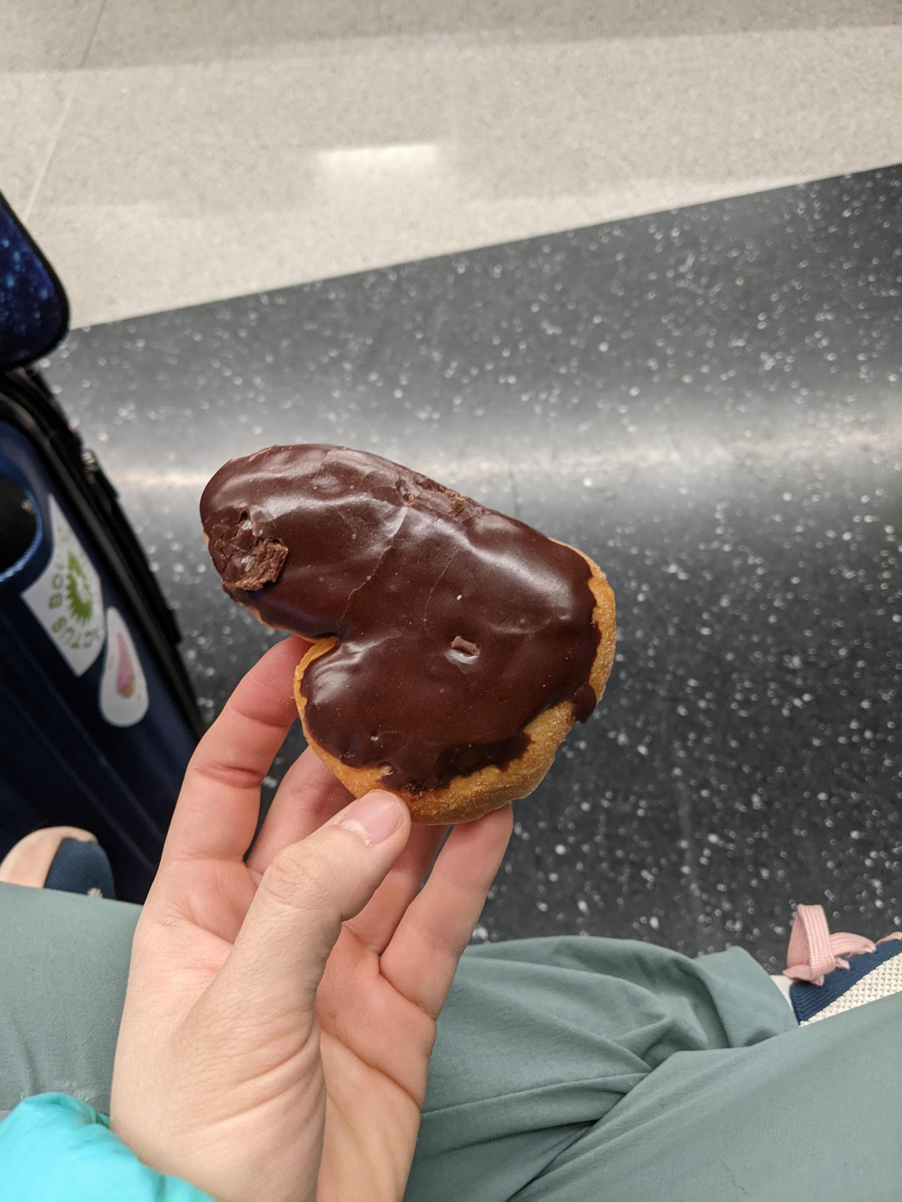 There are no Dunkins where I live, so while visiting my home state I got a Boston Kreme, that came out like this...