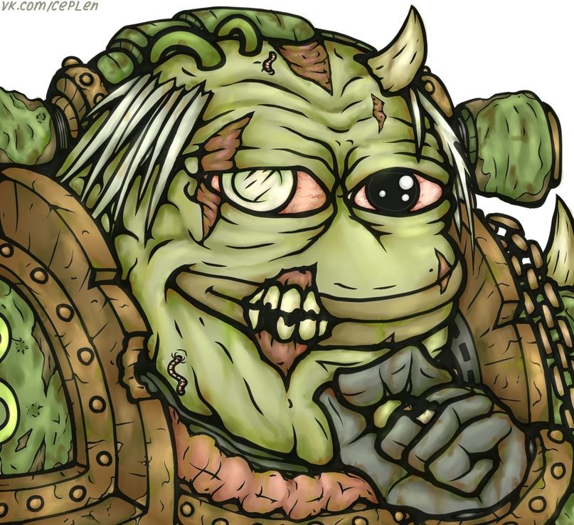 Pepe/apu a day - 399 nurgle